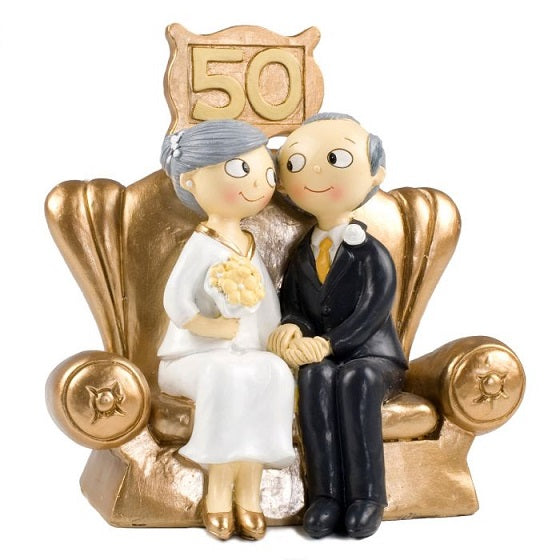 Pastel figure Pop&amp;Fun Golden Wedding 16x16,5cm