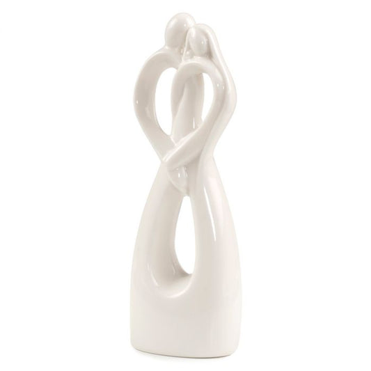 Decorative porcelain figure newlyweds fusion 6x19cm.