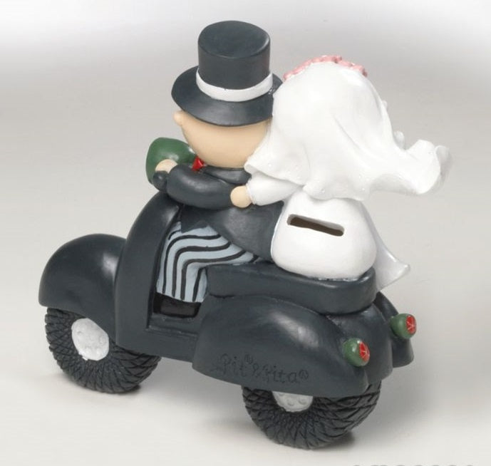 Figure pastel-money piggy bank Pit-Pita motorbike 16cm