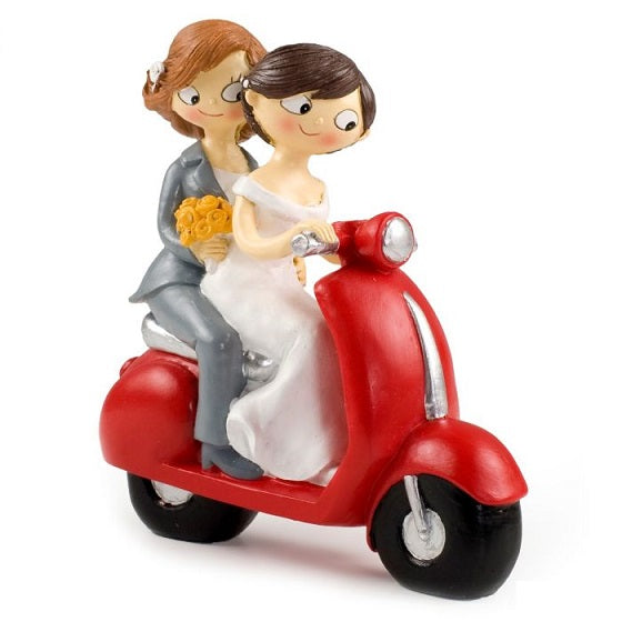 Girls Pop &amp; Fun pastel figure on motorbike 17cm