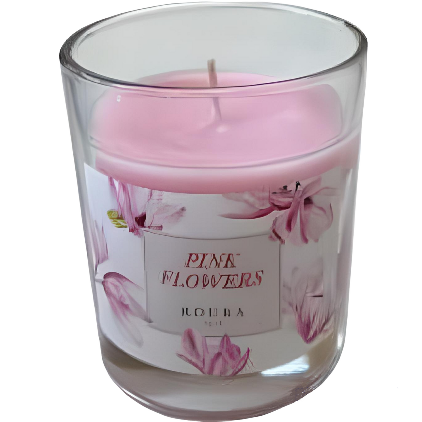 Vela perfumada vaso de cristal transparente